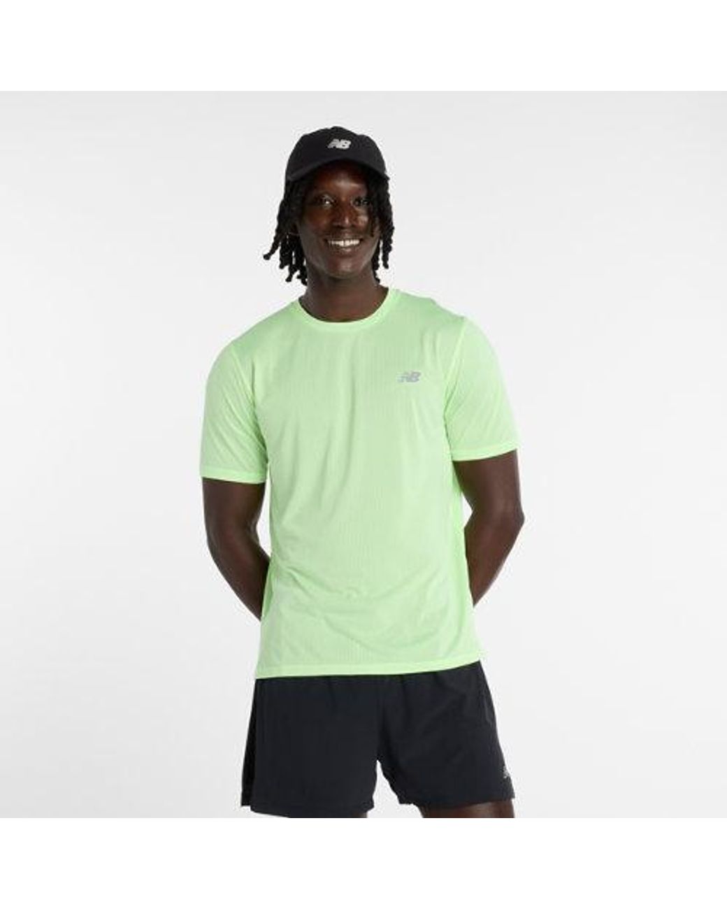 New Balance Green Rc Essential T-Shirt for men