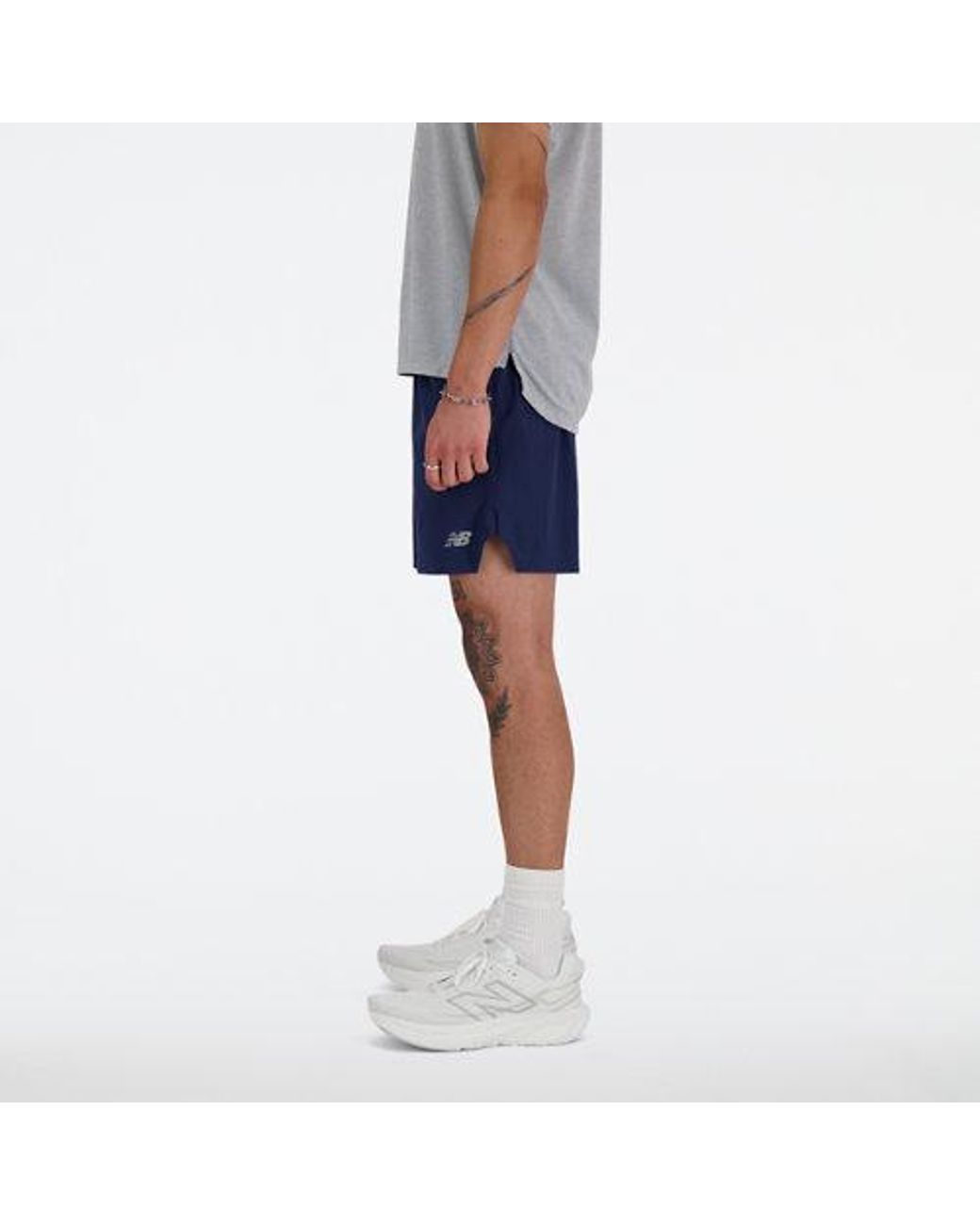 New Balance Blue Rc Short 7" for men