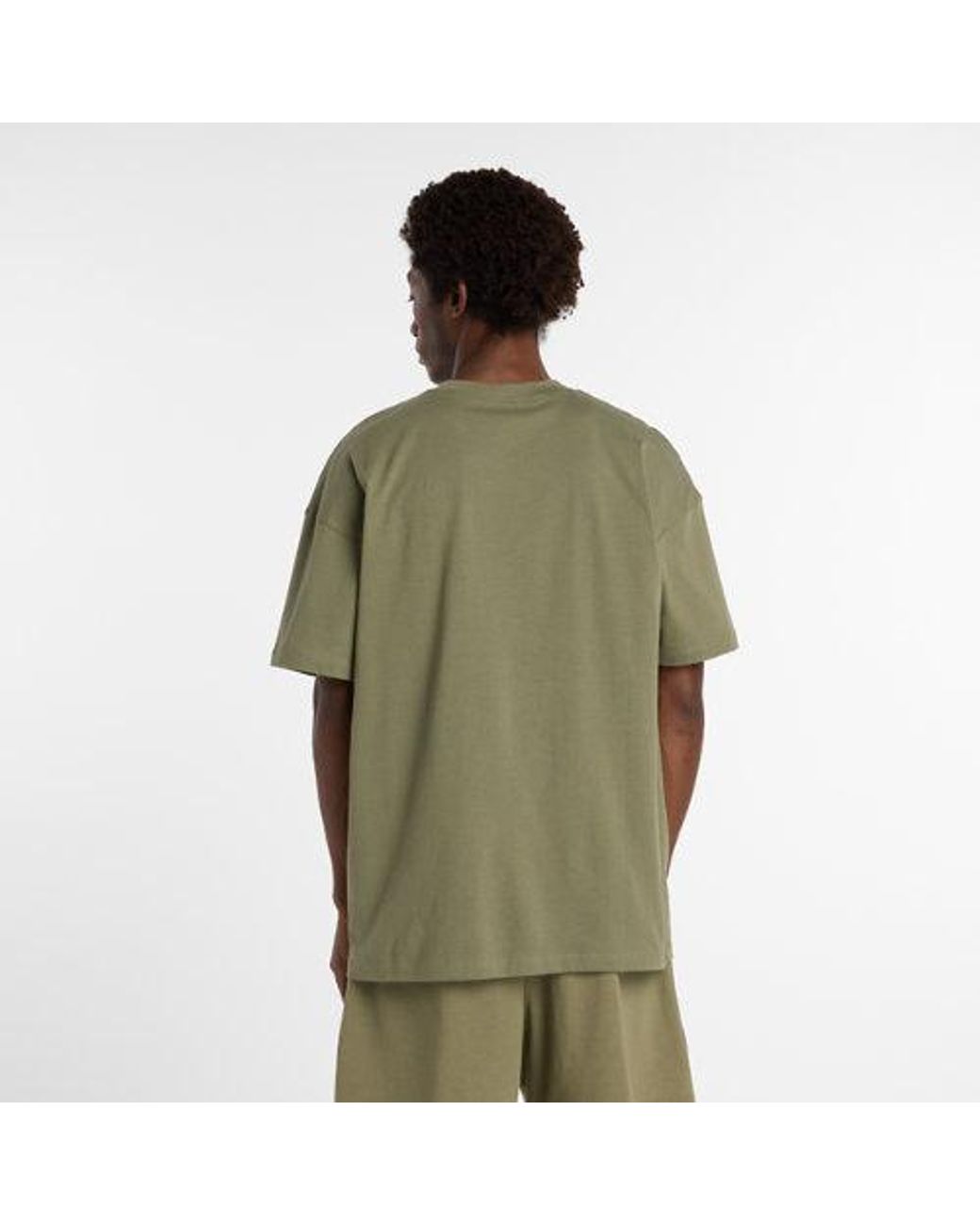 New Balance Green Linear Graphic T-Shirt for men