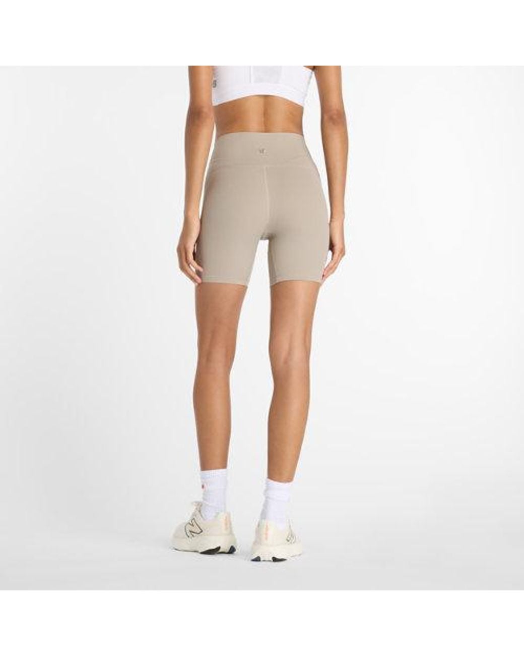 New Balance Natural Ribbed High Rise Short 6"