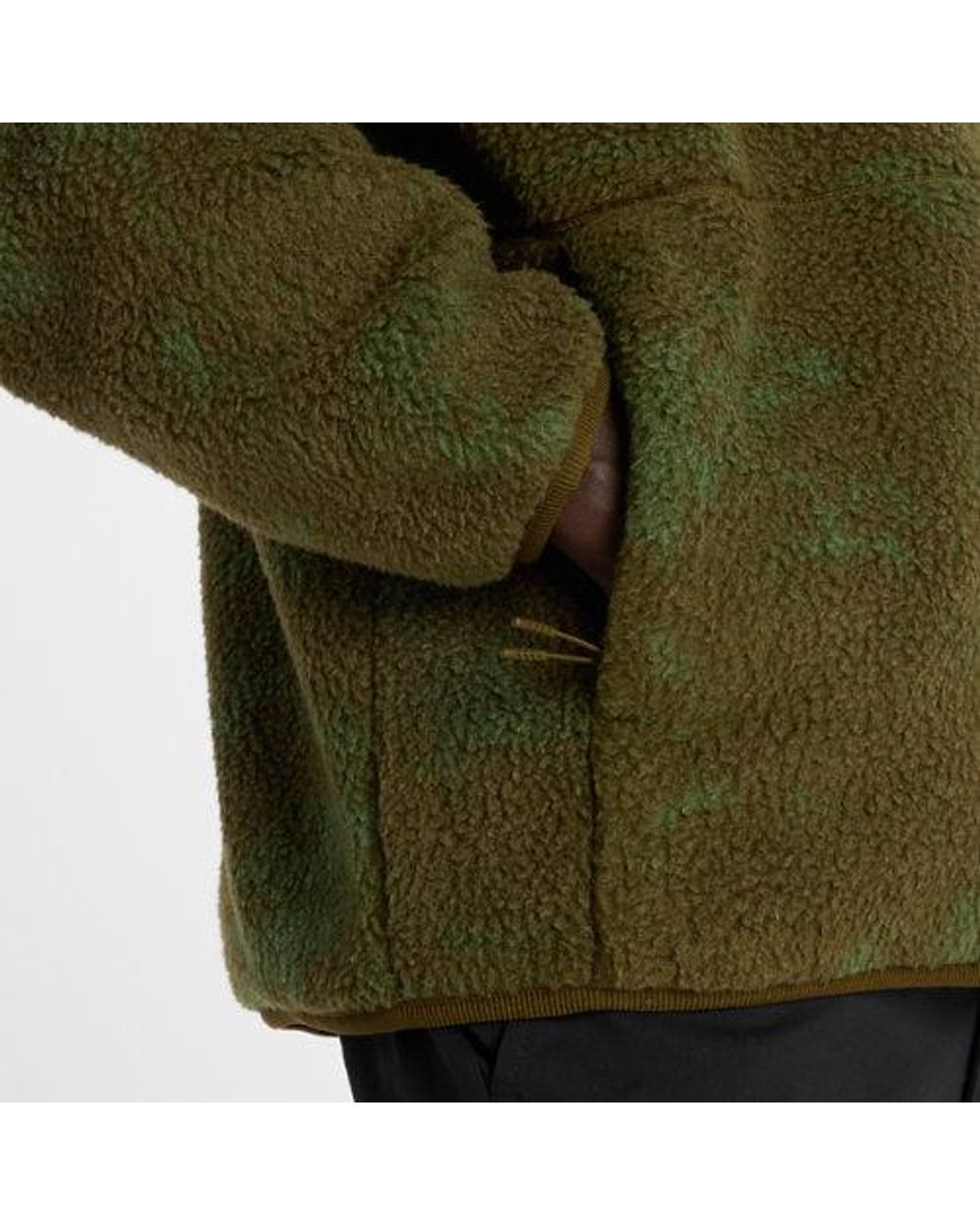 New Balance High Pile Printed Jacket in het Green voor heren