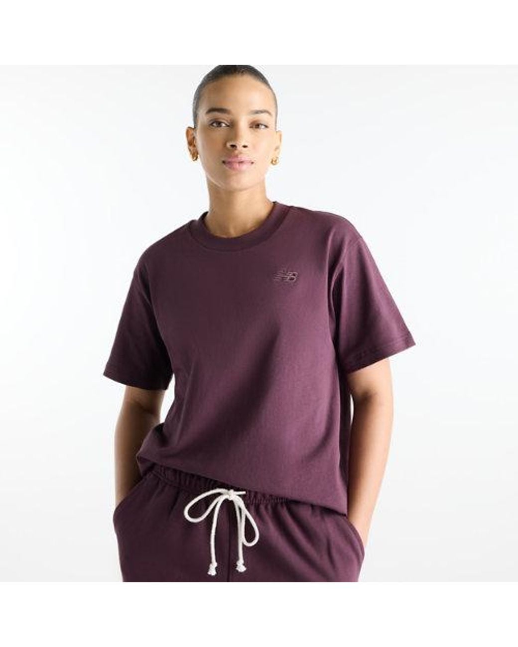 New Balance Purple Athletics Jersey T-Shirt