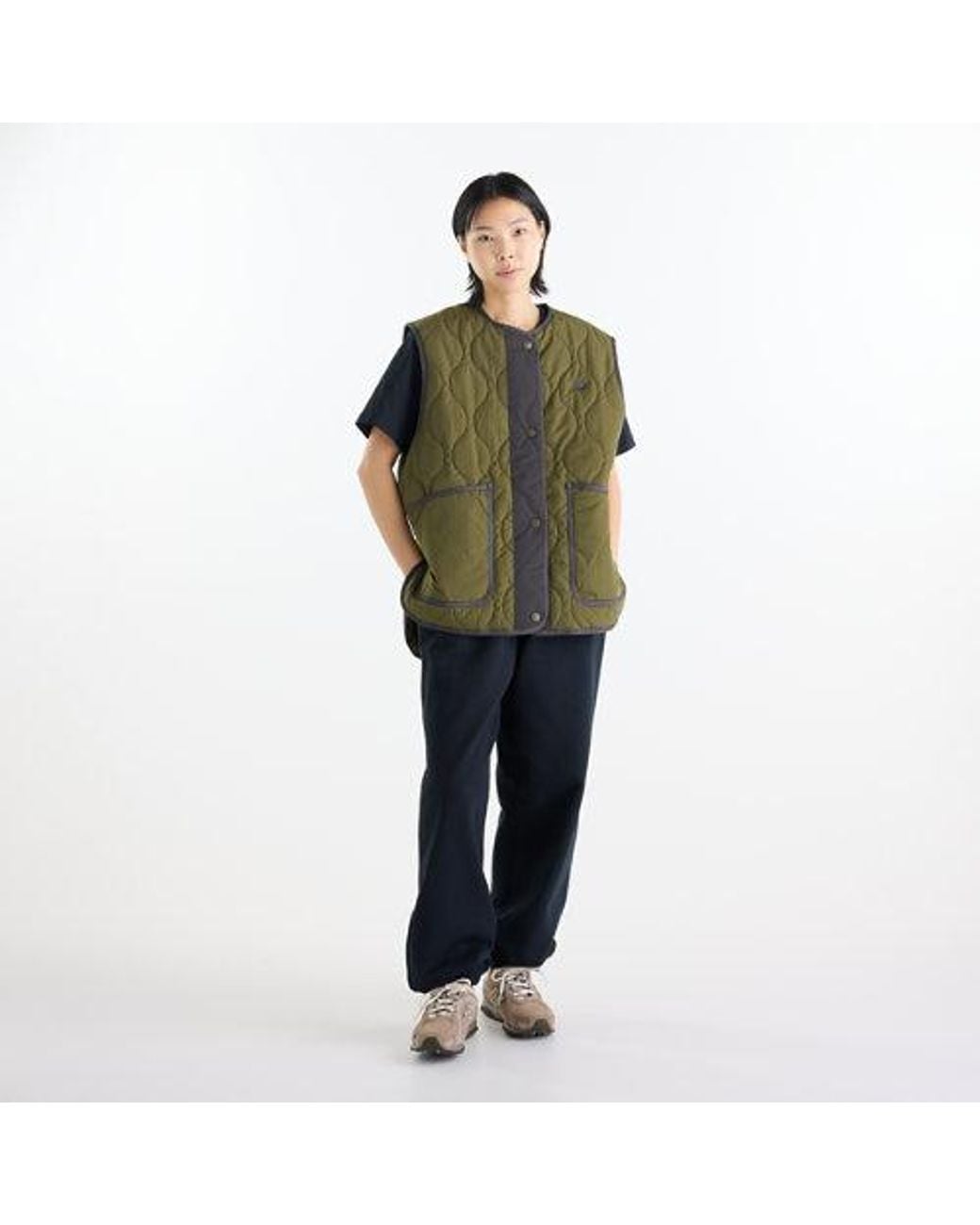 New Balance Green Quilted Vest