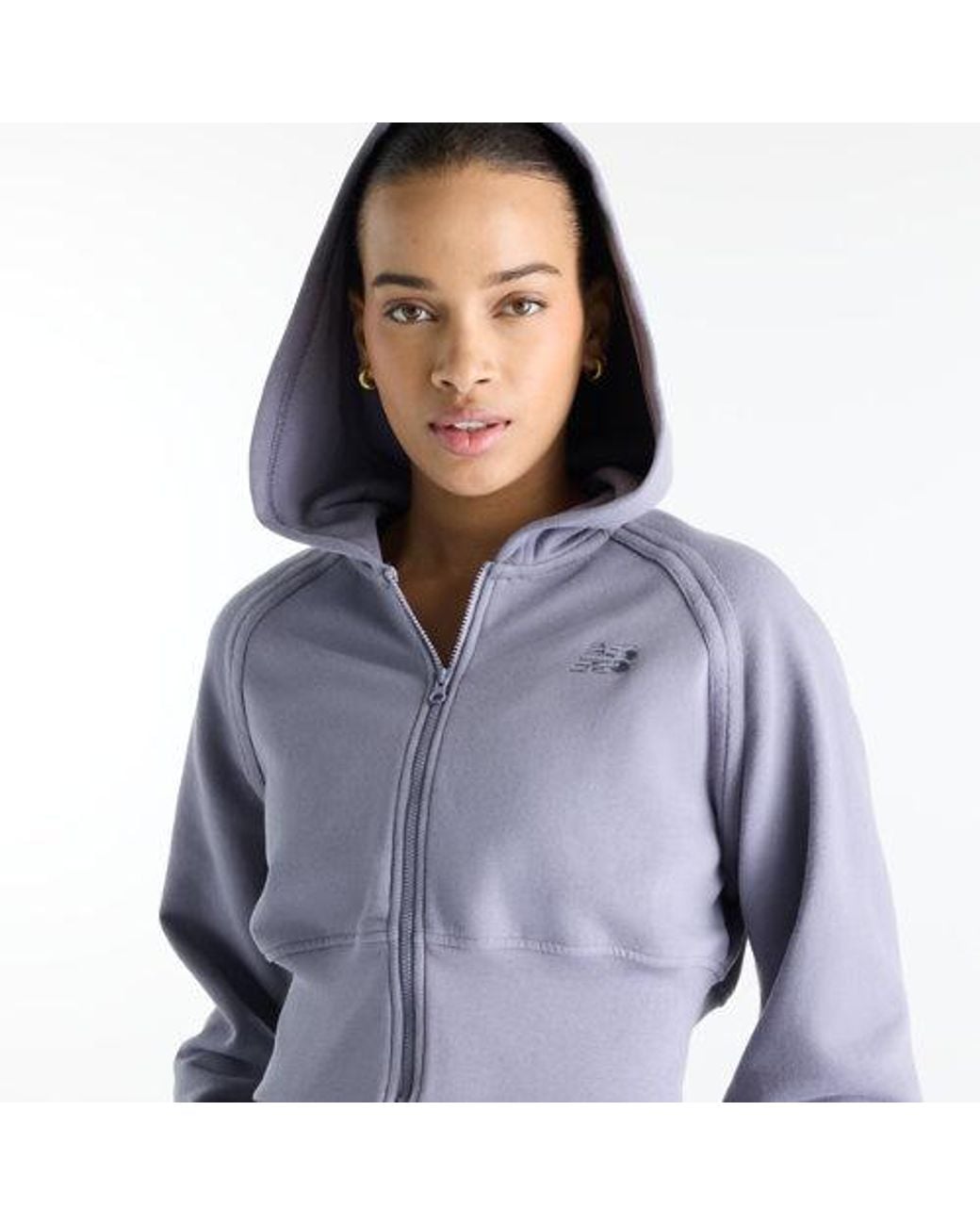 New Balance Blue Brushed Coastal Fleece Full Zip