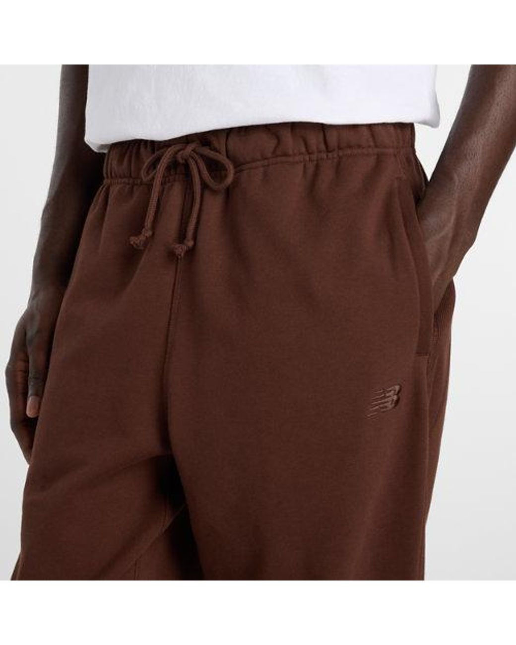 New Balance Brown Athletics French Terry Jogger for men