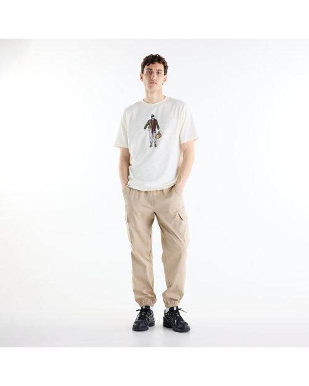 New Balance White Varsity Gym T-Shirt for men