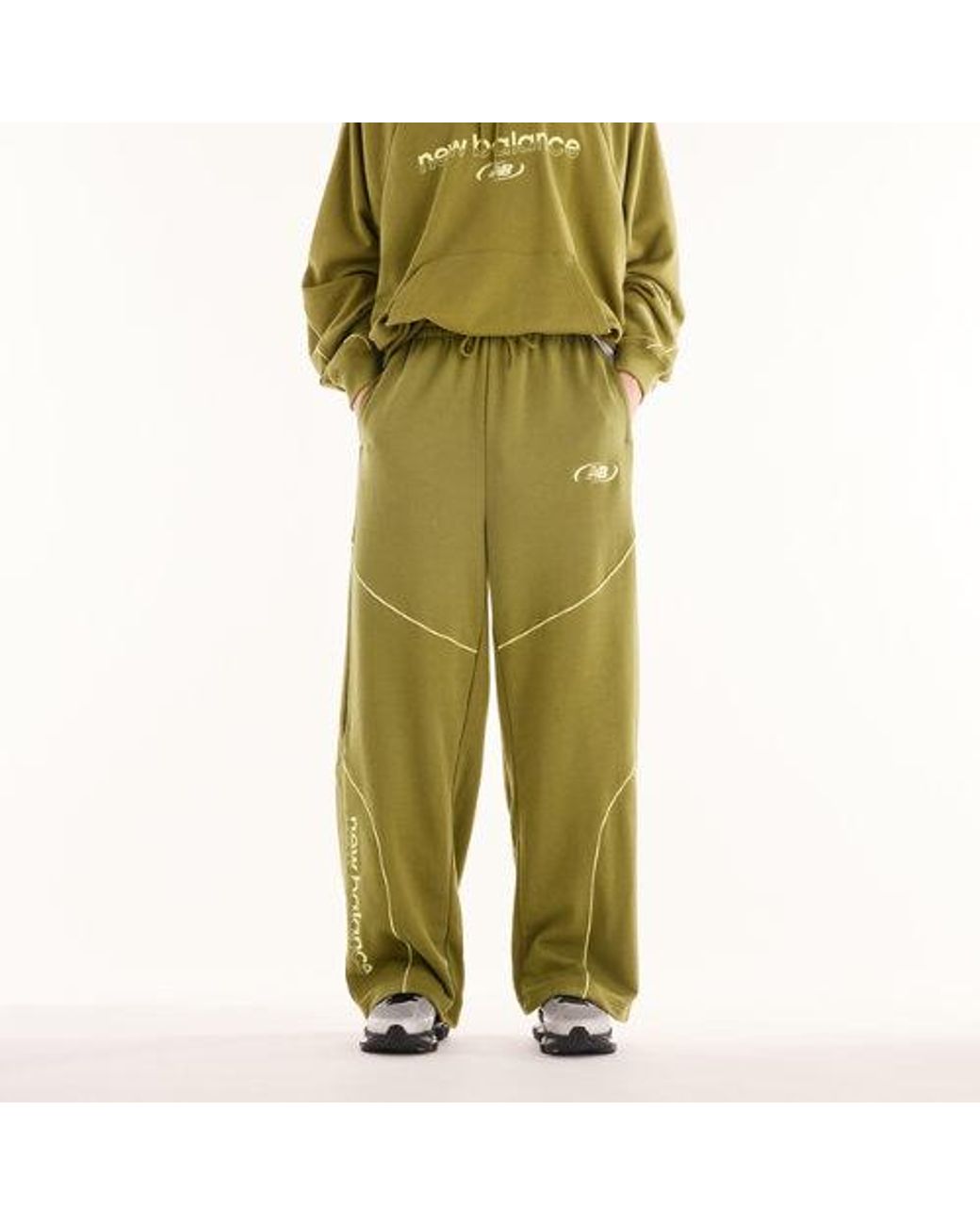 New Balance Green Trackside French Terry Pant for men