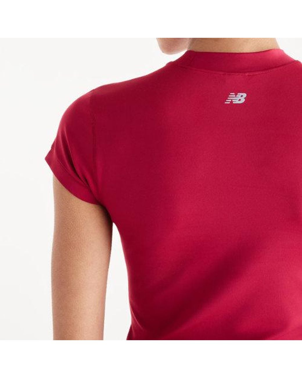 New Balance Red Nb Define Fitted T-Shirt