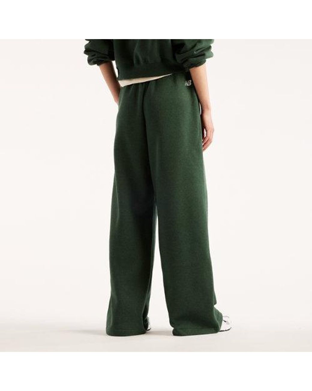 New Balance Green Trackside Fleece Pant