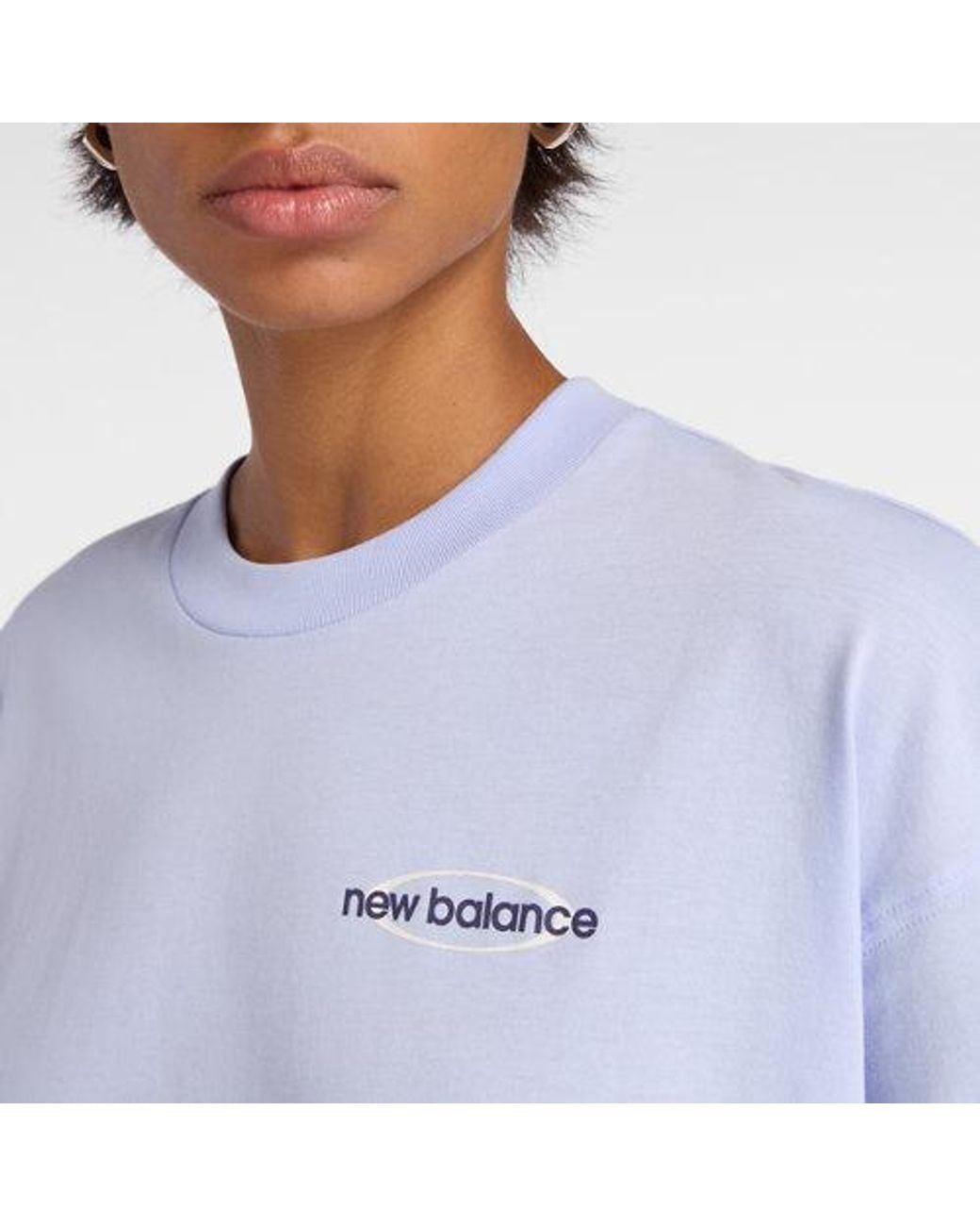 New Balance Blue Sport Graphic Oversized T-Shirt