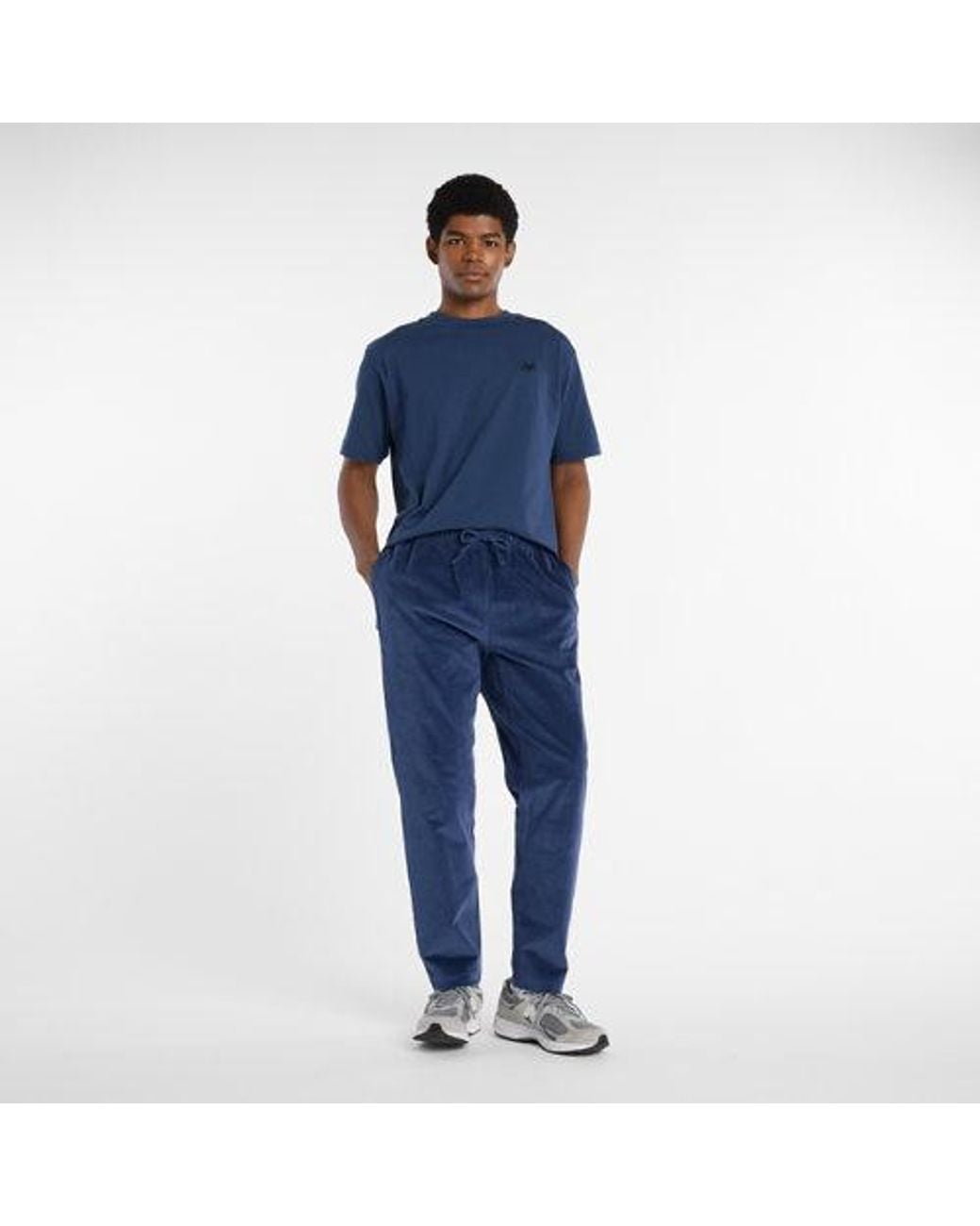 New Balance Blue Stretch Corduroy Pant for men
