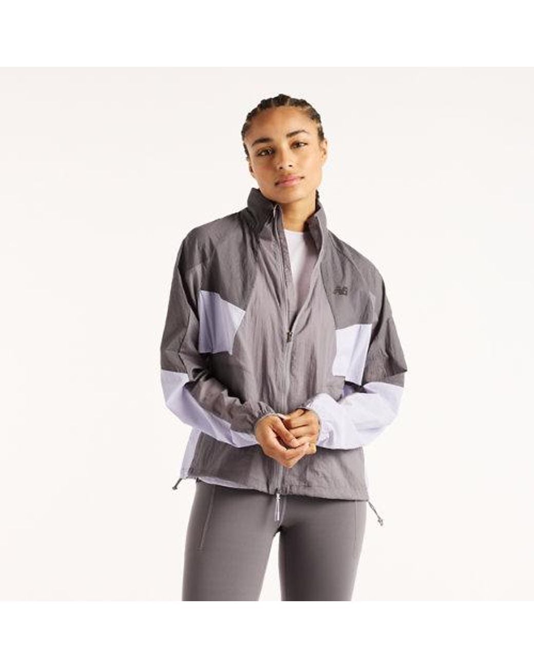 New Balance Gray Reflective Rc Jacket