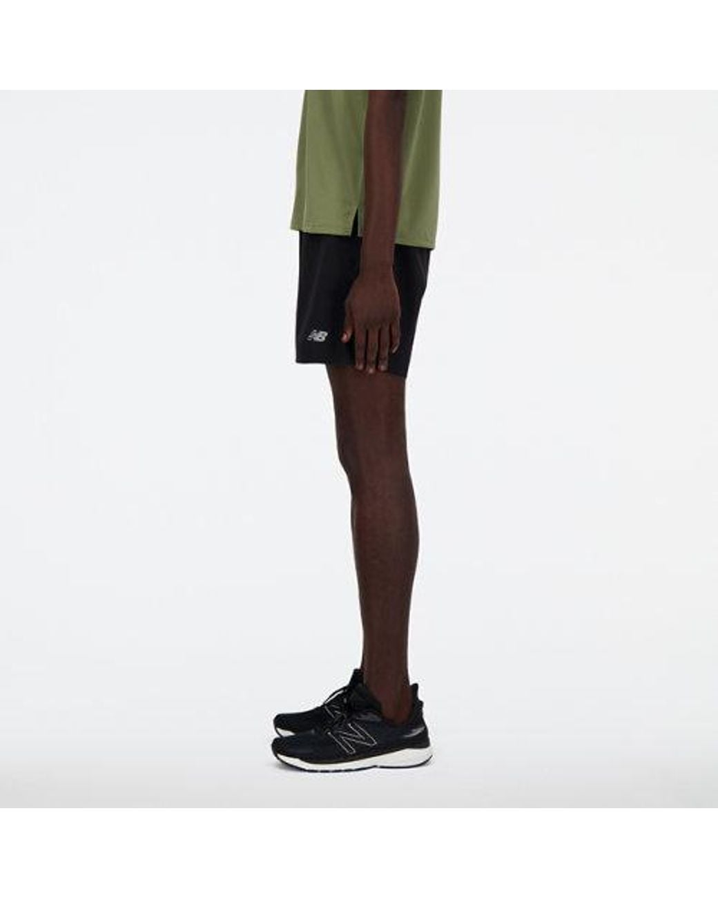 New Balance Black Sport Essentials Lined Short 5" In Polywoven for men