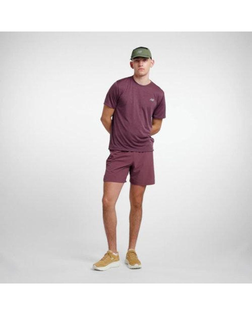 New Balance Orange Rc Essential T-Shirt for men