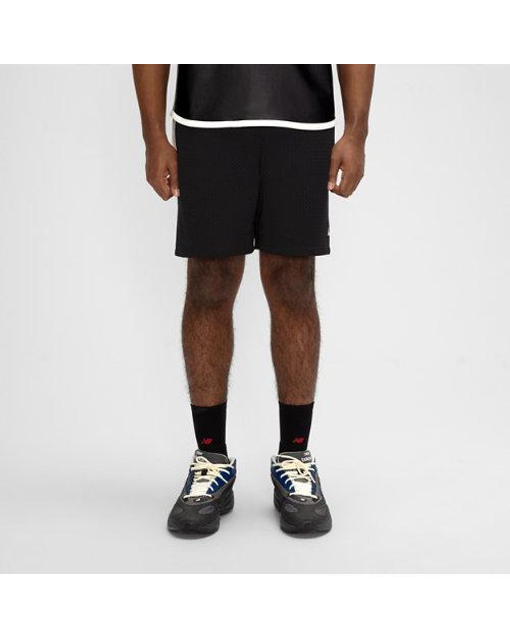New Balance Black Basketball Performance Mesh Short for men