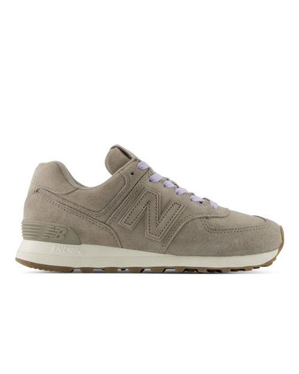 New Balance Gray 574 Leather, Narrow