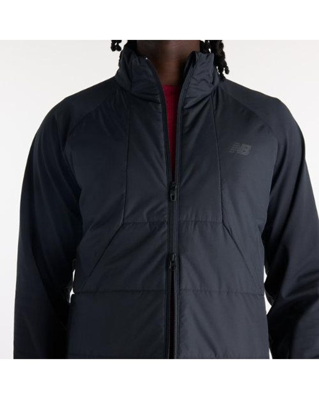 New Balance Blue Winter Run Jacket for men