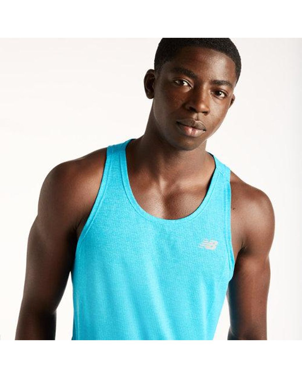 New Balance Blue Rc Essential Tank for men
