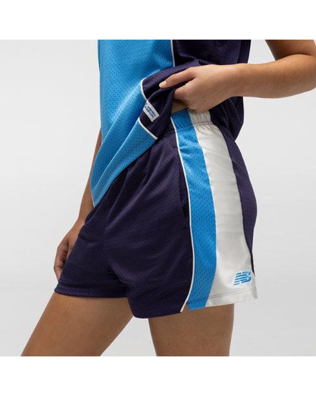 New Balance Blue Basketball Performance Mesh Short