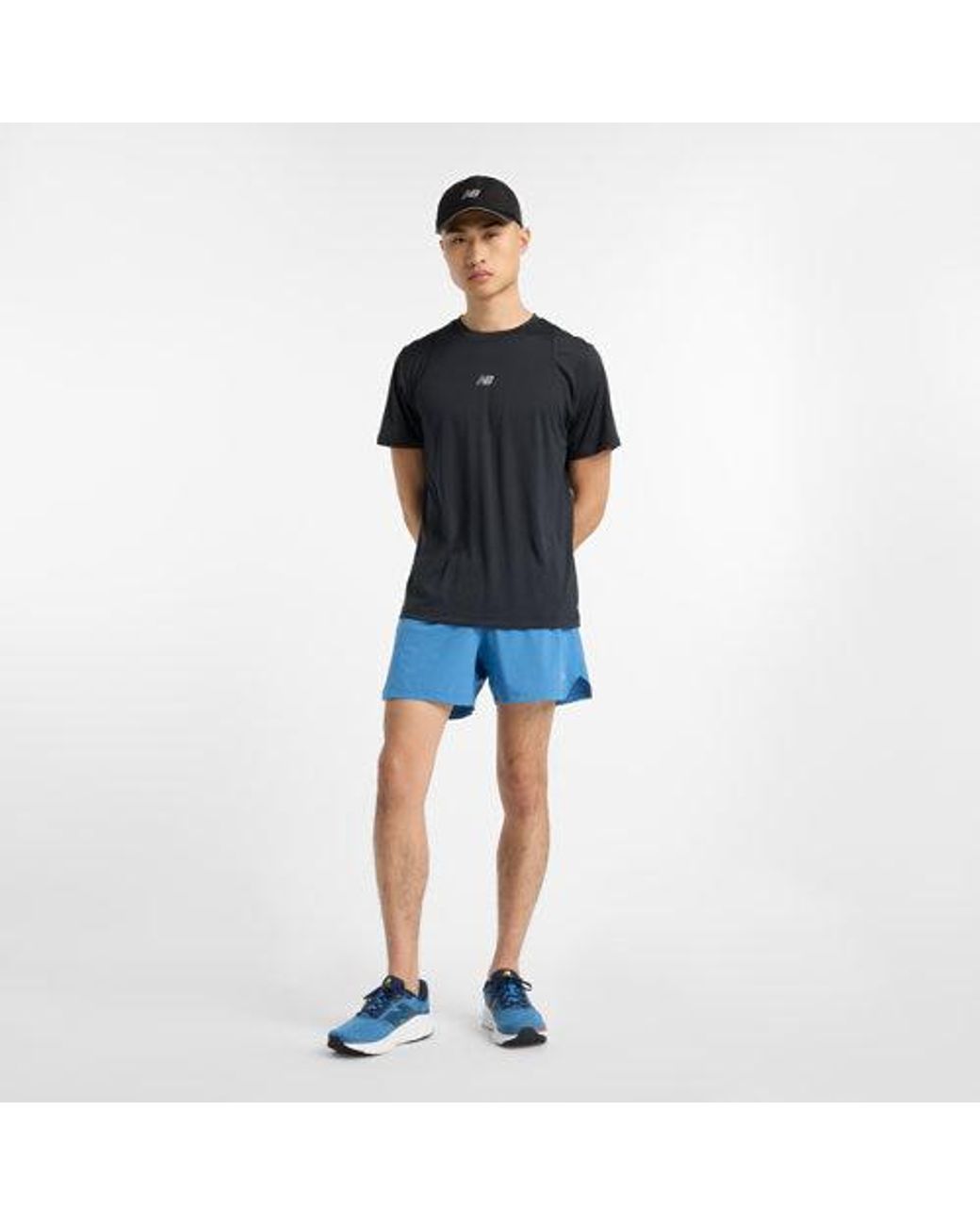 New Balance Blue Rc Short 5" for men