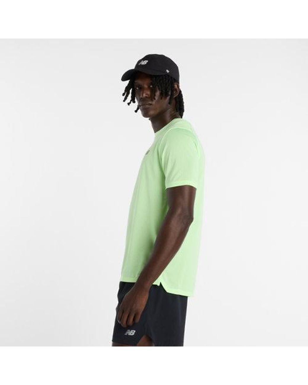 New Balance Green Rc Essential T-Shirt for men