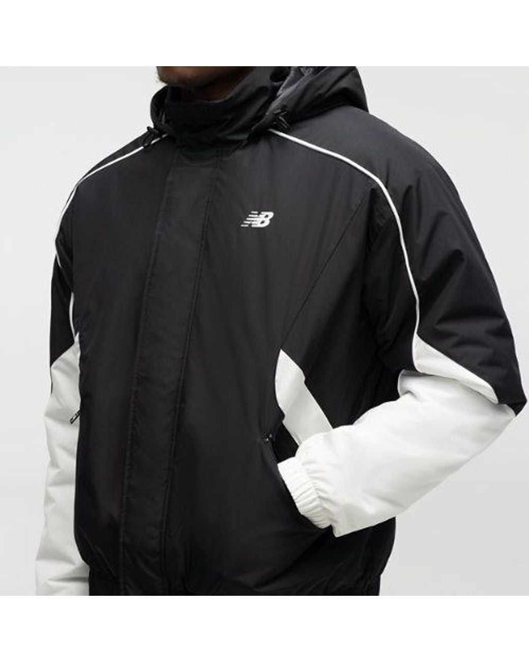 New Balance Black Basketball Padded Jacket for men