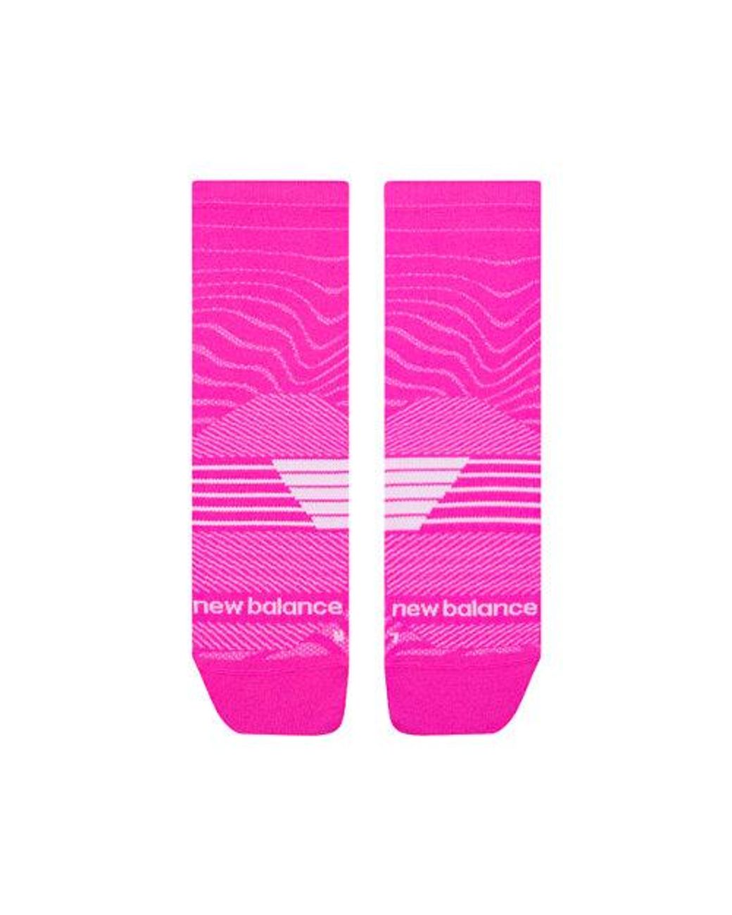 New Balance Pink Pro Run Qtr Socks 1 Pair