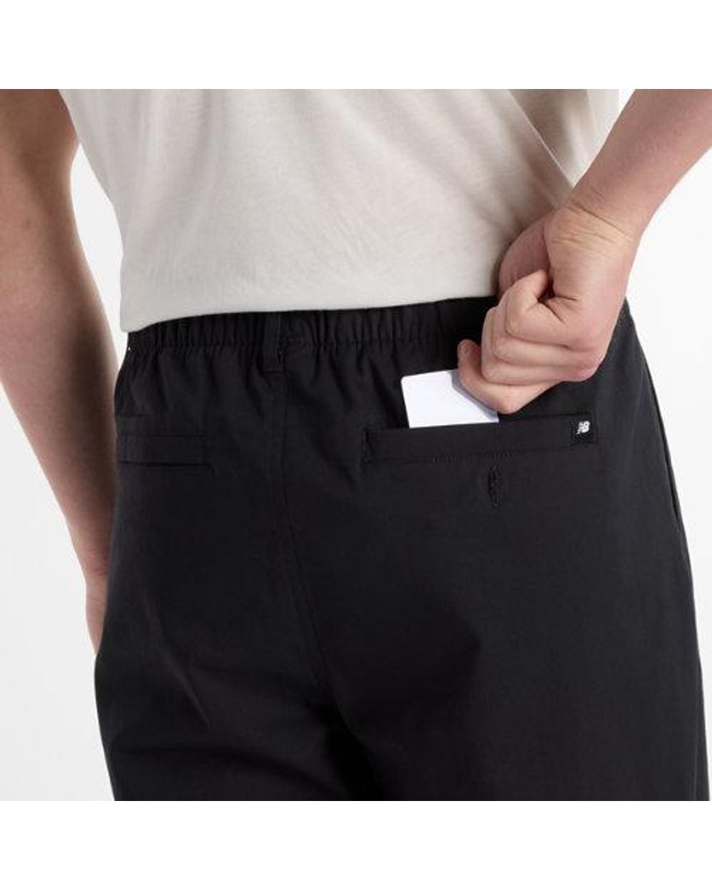 New Balance Black Athletics Relaxed Trouser for men