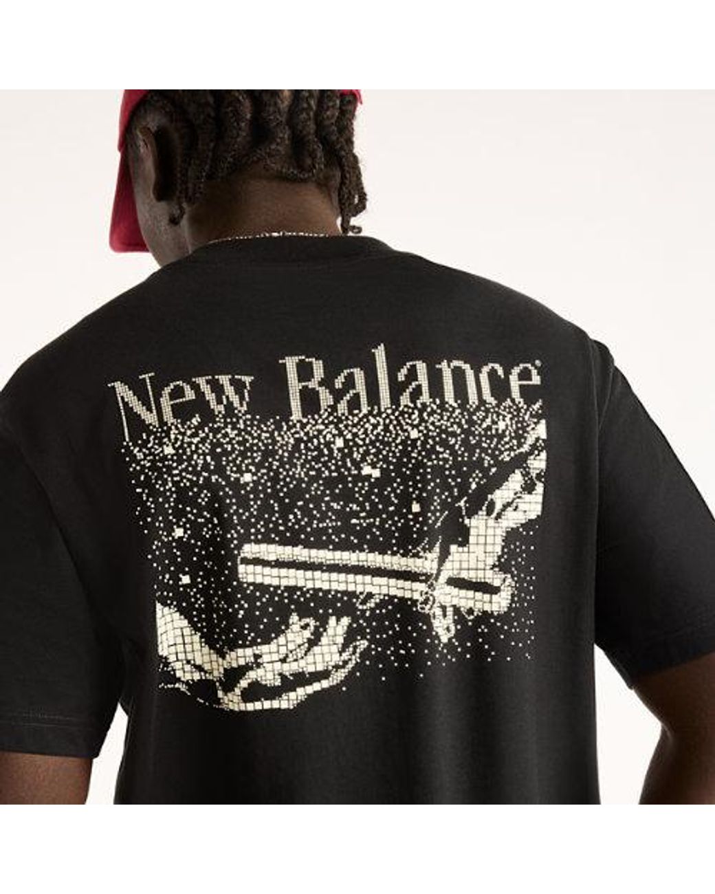 New Balance Black Digitally Remastered Hands T-Shirt for men