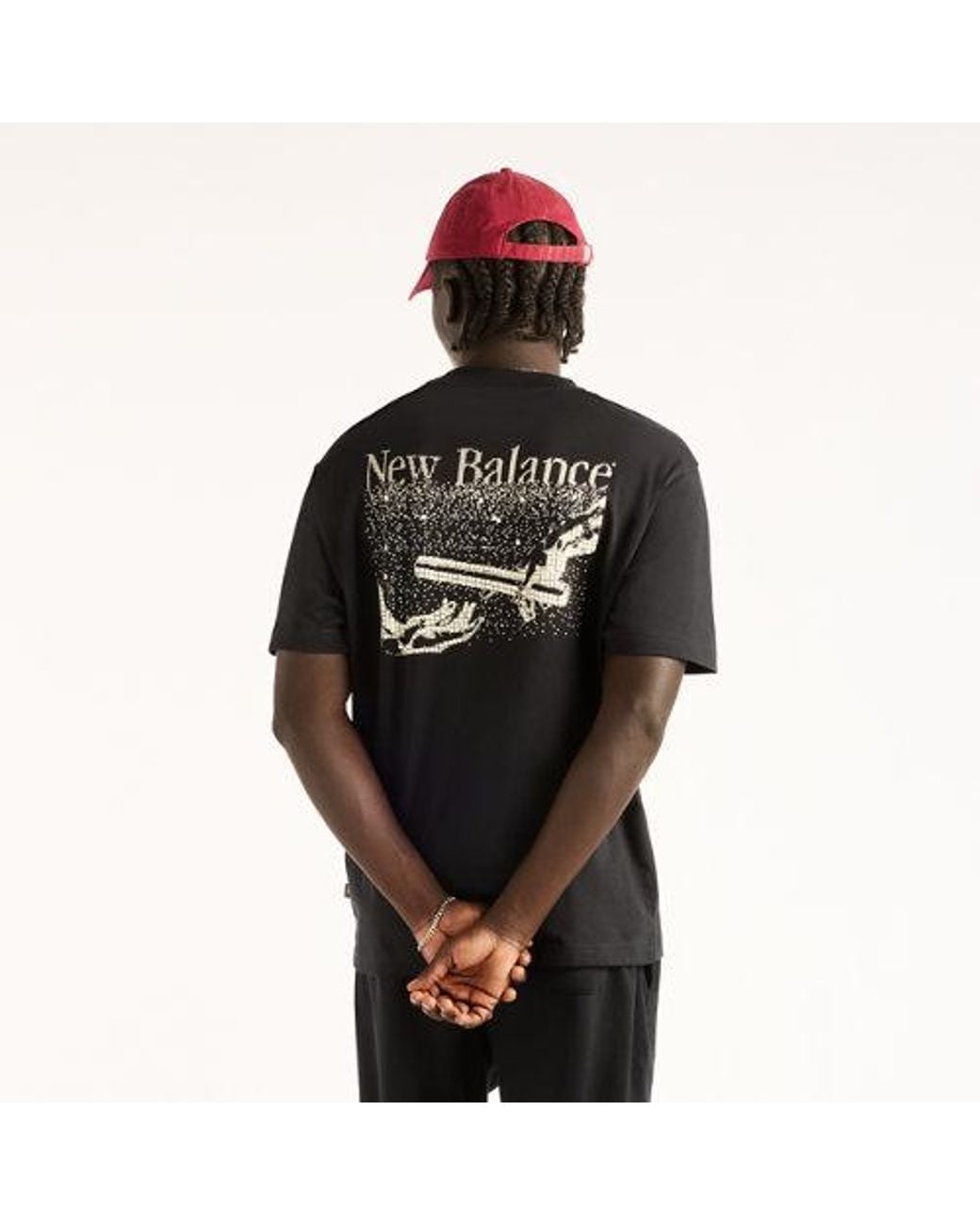 New Balance Black Digitally Remastered Hands T-Shirt for men