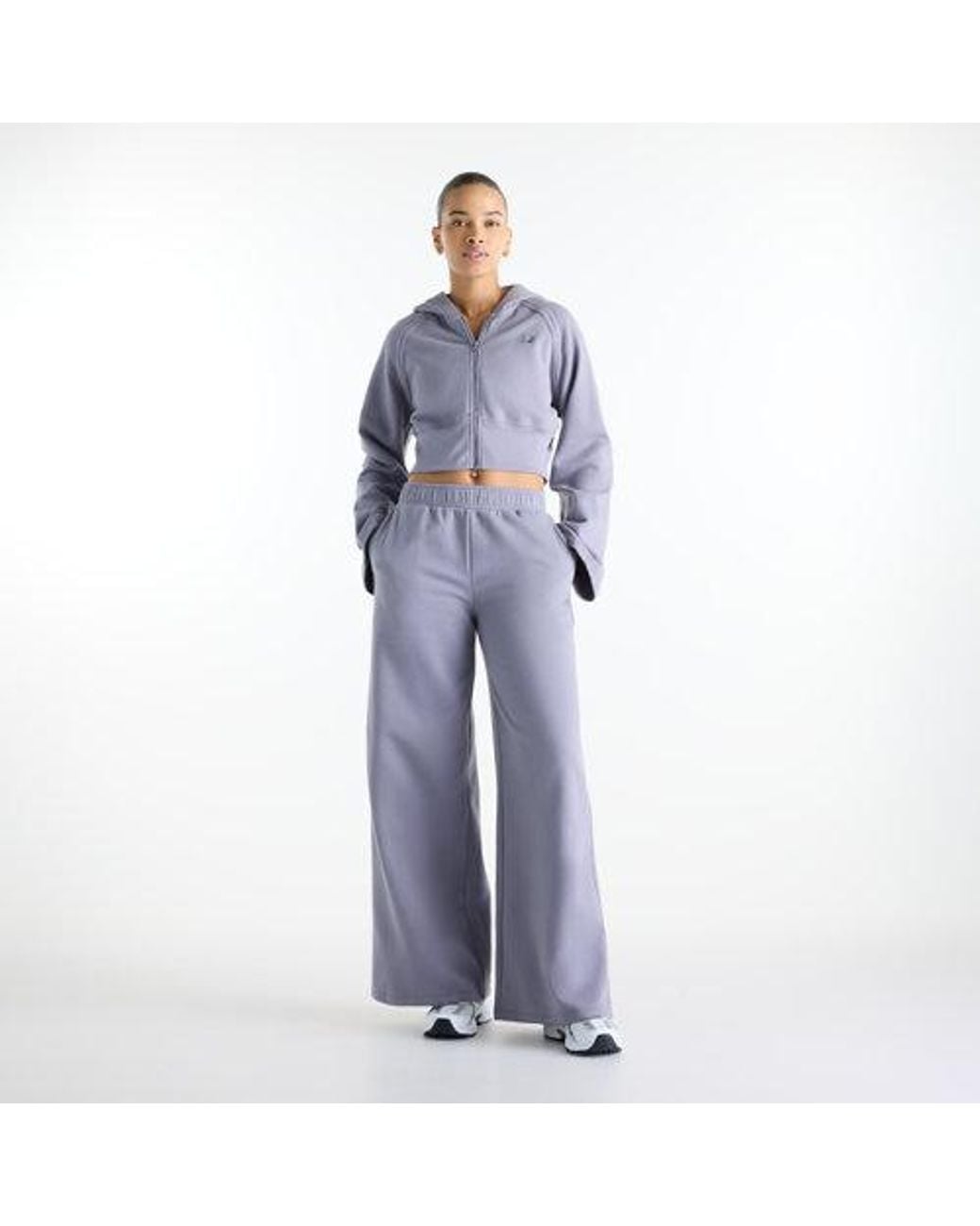 New Balance Blue Brushed Coastal Fleece Full Zip