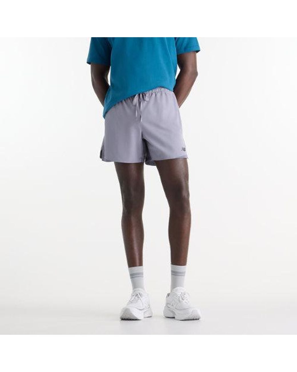New Balance Blue Rc Essential Short 5" for men