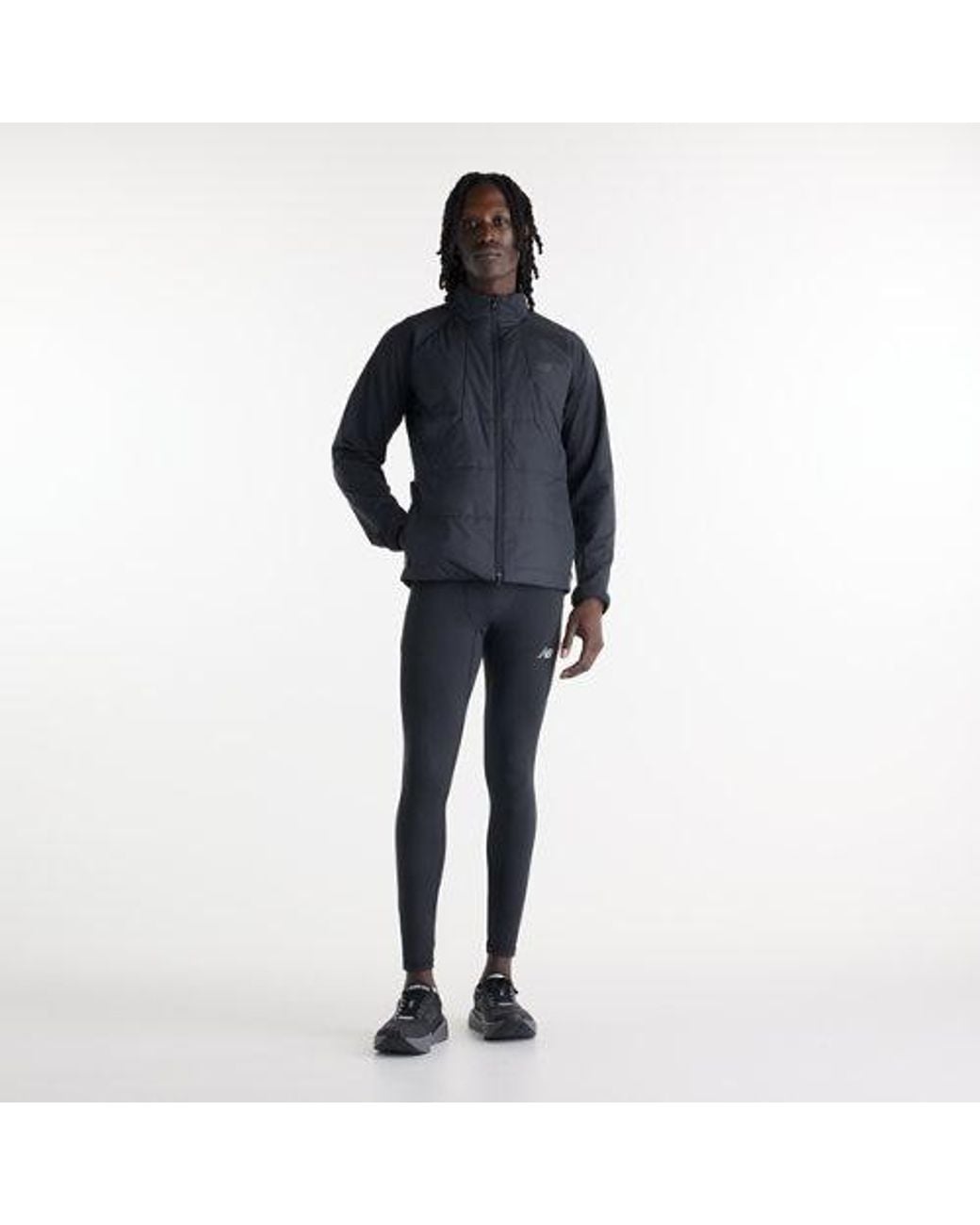 New Balance Blue Winter Run Jacket for men