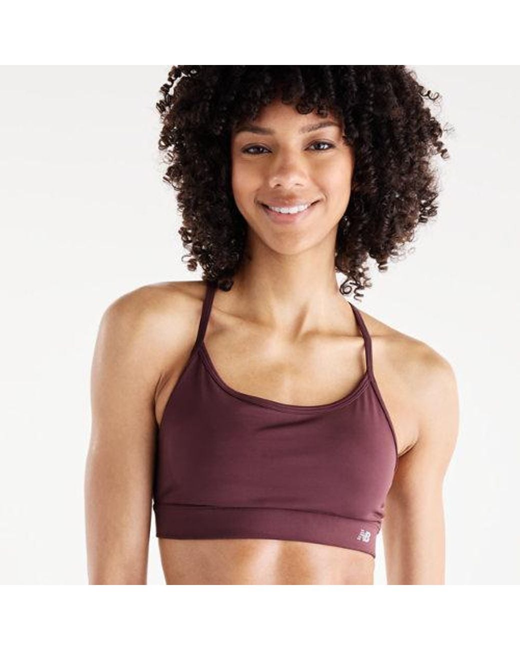 New Balance Purple Nb Essential Yoga Bra