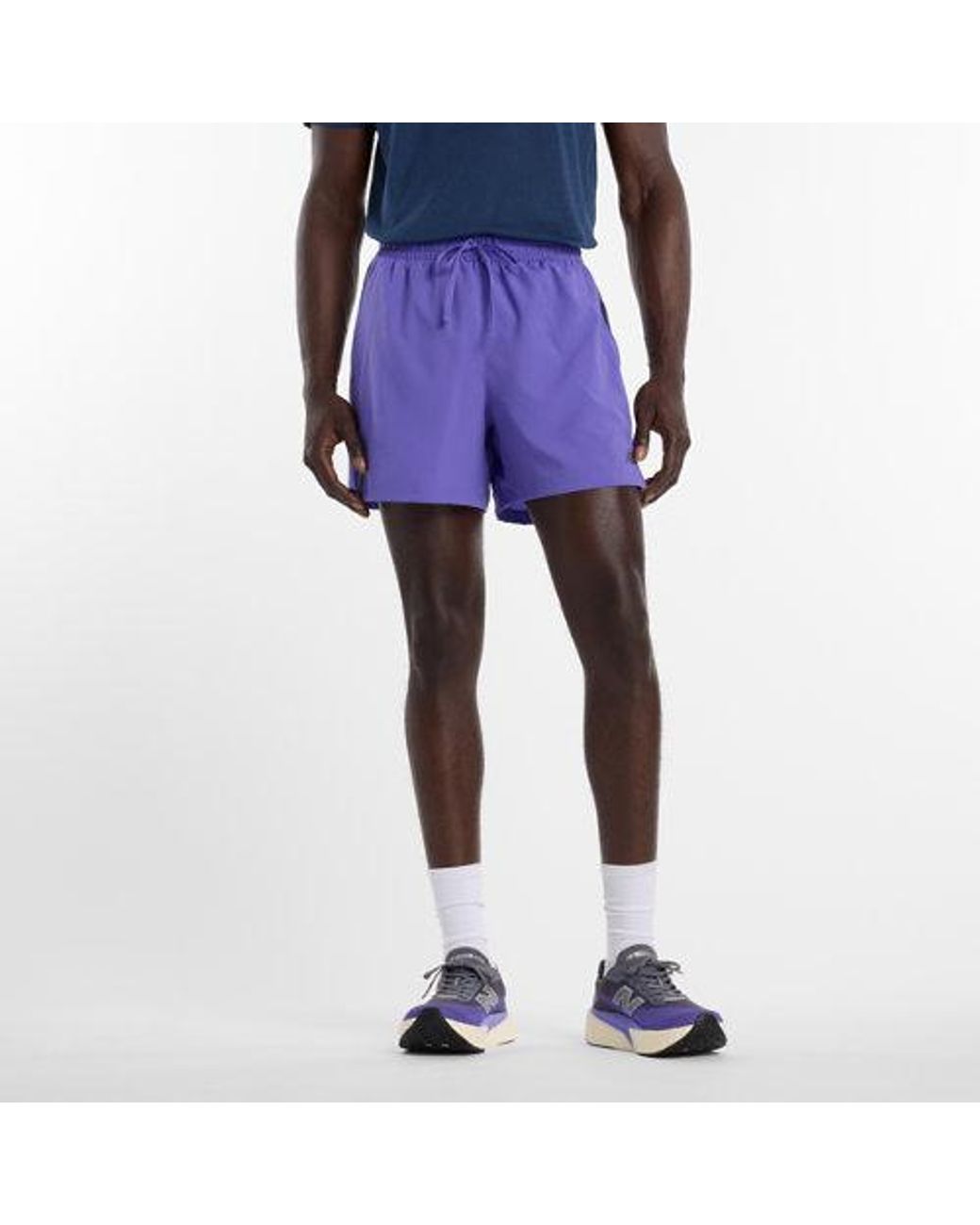 New Balance Purple Fast Days Short 5" for men