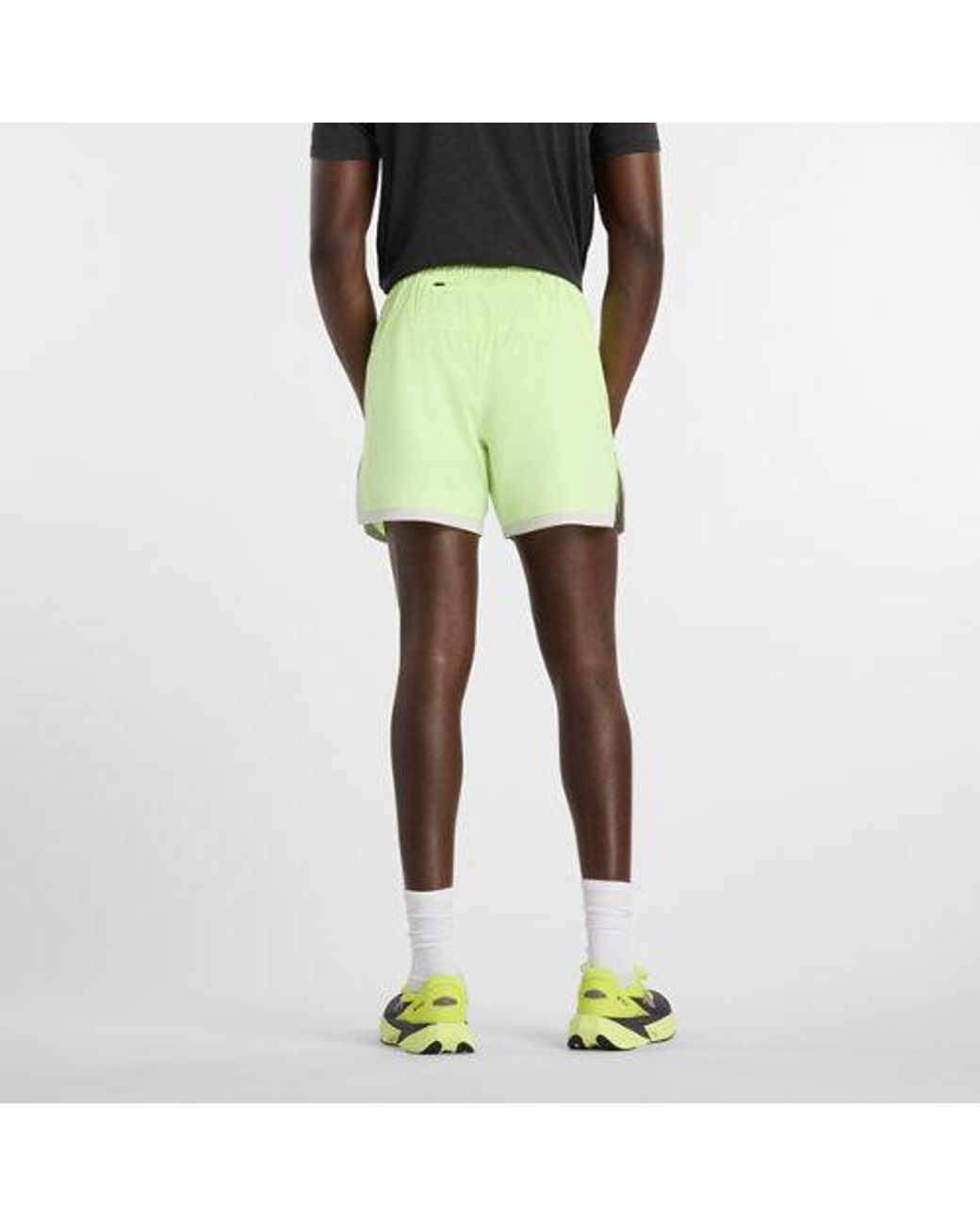 New Balance Green Rc Essential Short 5" for men