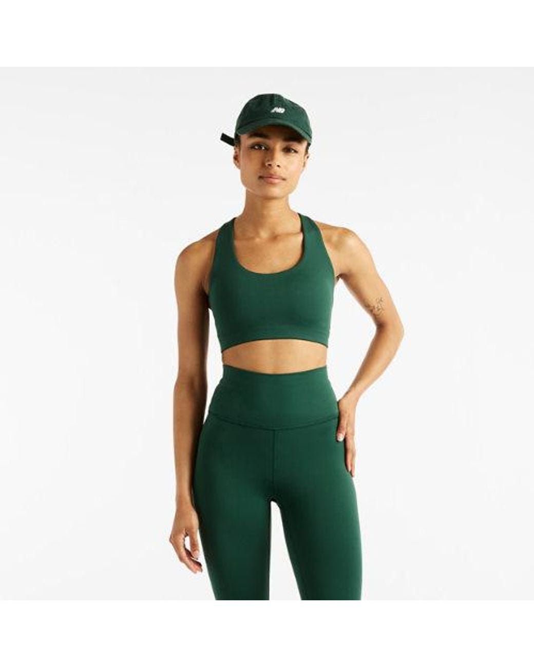 New Balance Green Nb Define Train Bra