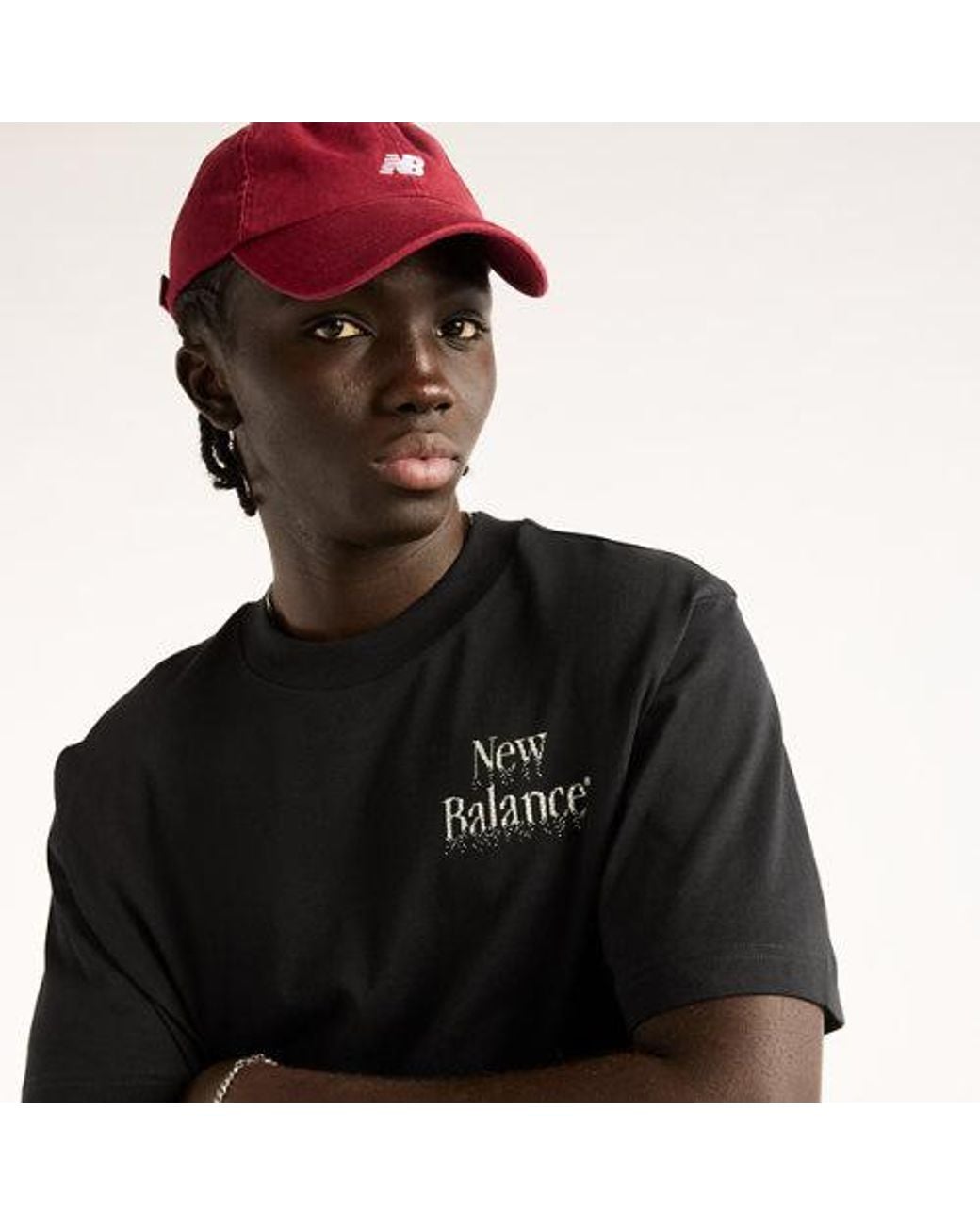 New Balance Black Digitally Remastered Hands T-Shirt for men