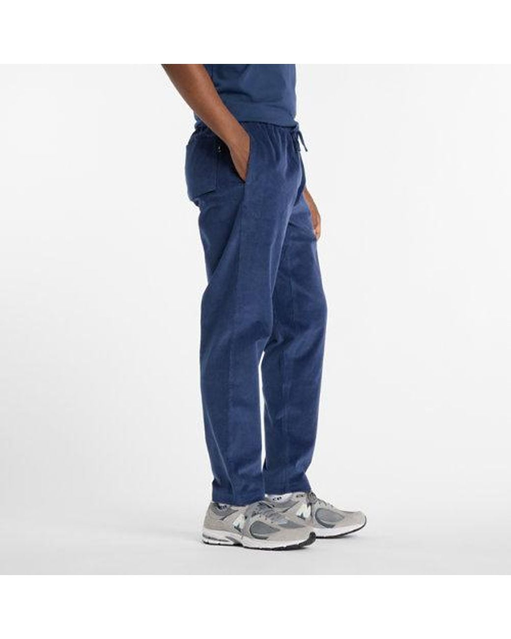 New Balance Blue Stretch Corduroy Pant for men