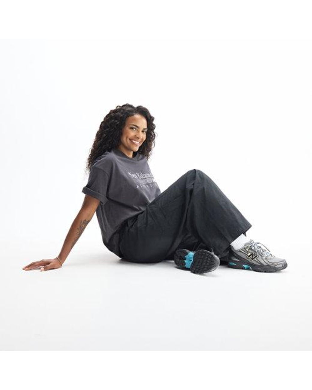 New Balance Black Night Lights 740 Synthetic