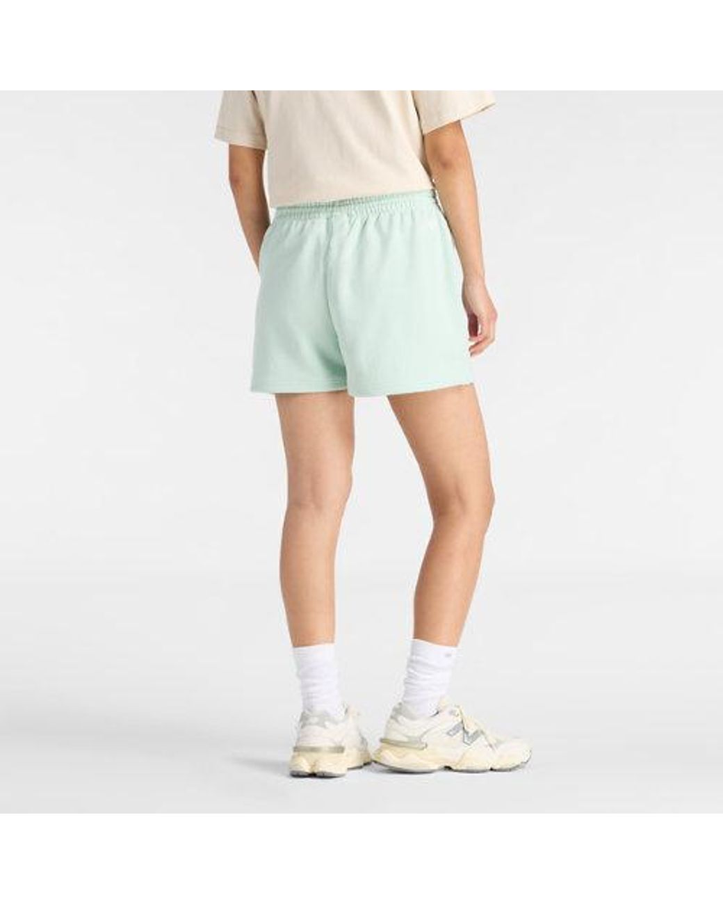 New Balance Green Logo French Terry Short