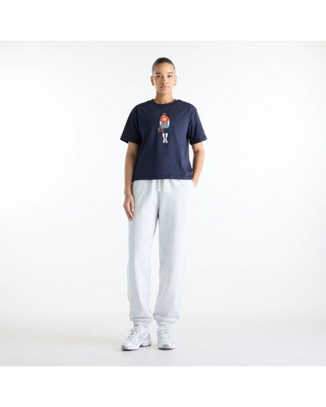 New Balance Blue Varsity Scholar Relaxed Hip T-Shirt