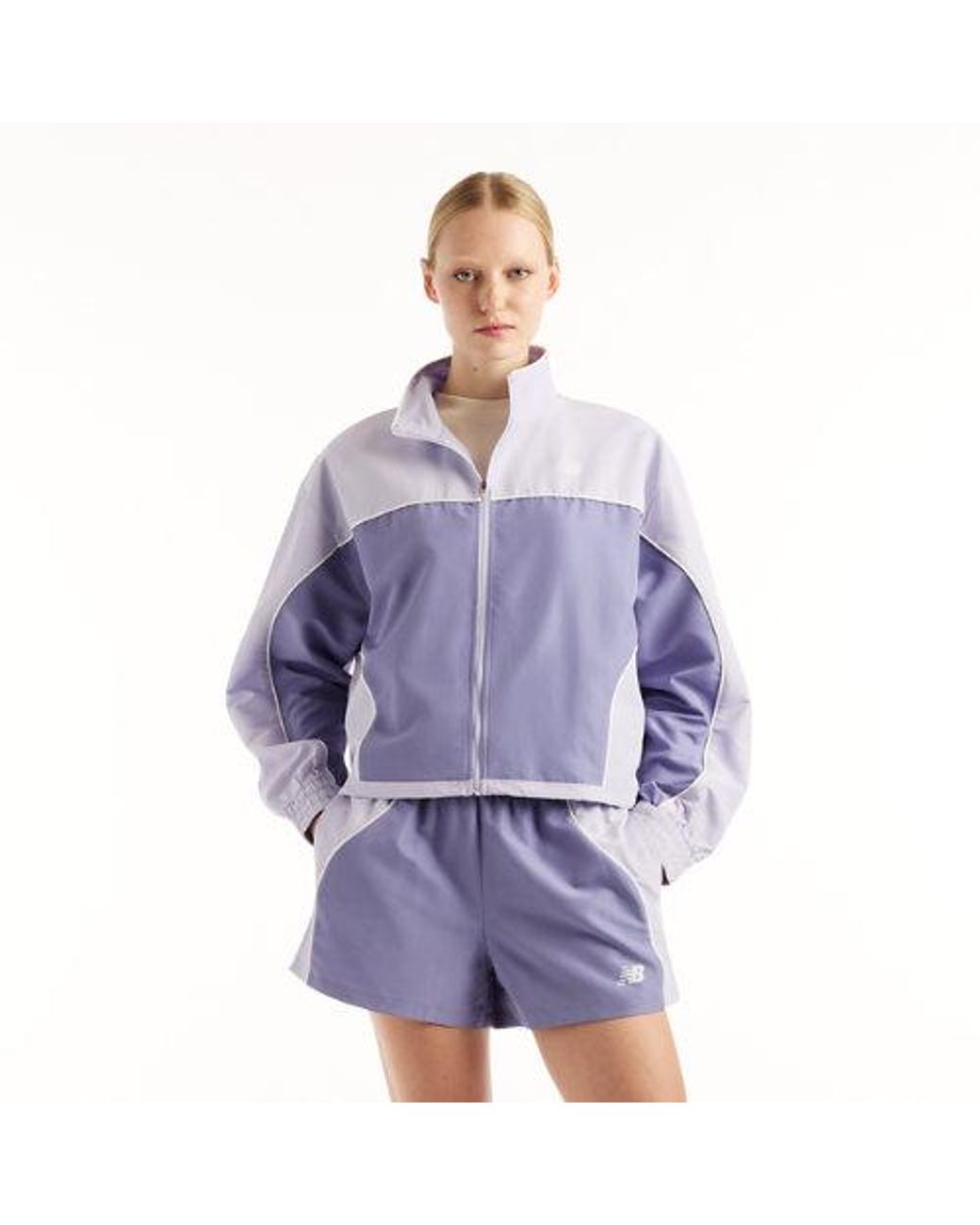 New Balance Purple Trackside Woven Jacket