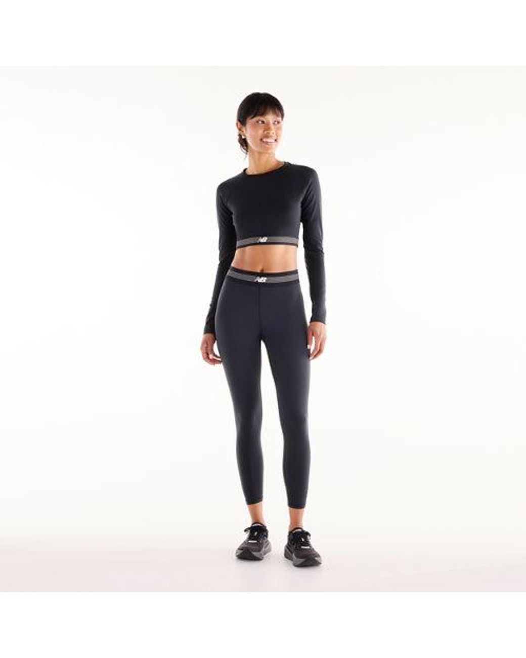 New Balance Blue Ac Fitted Long Sleeve