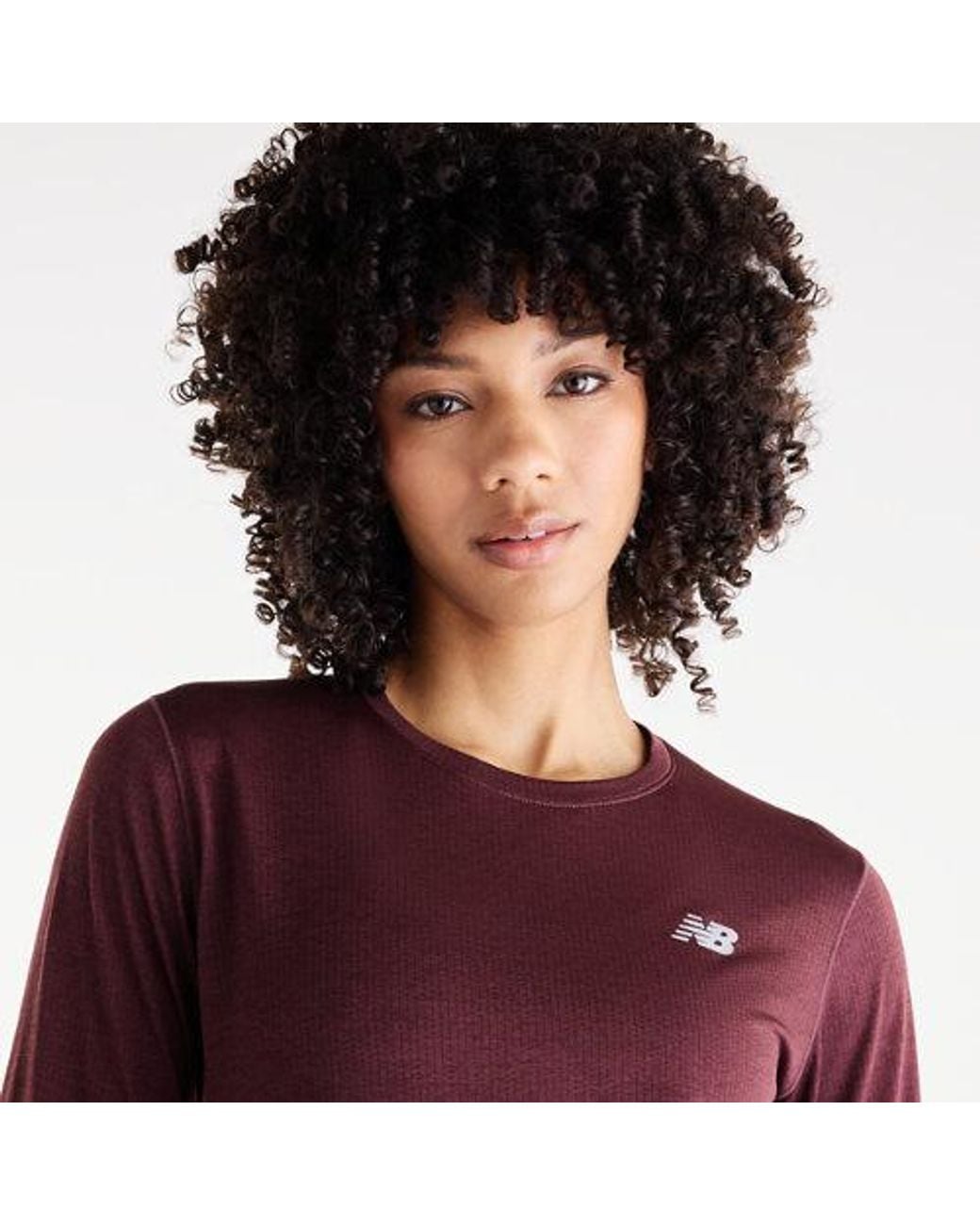 New Balance Purple Rc Essential Long Sleeve