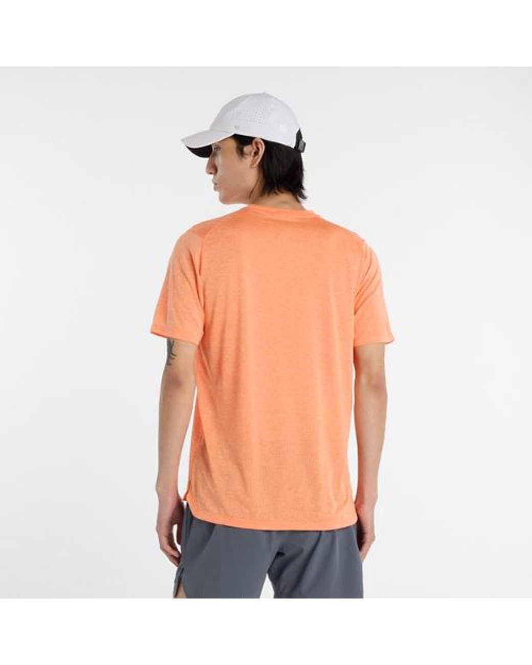 New Balance Orange Rc Essential T-Shirt for men