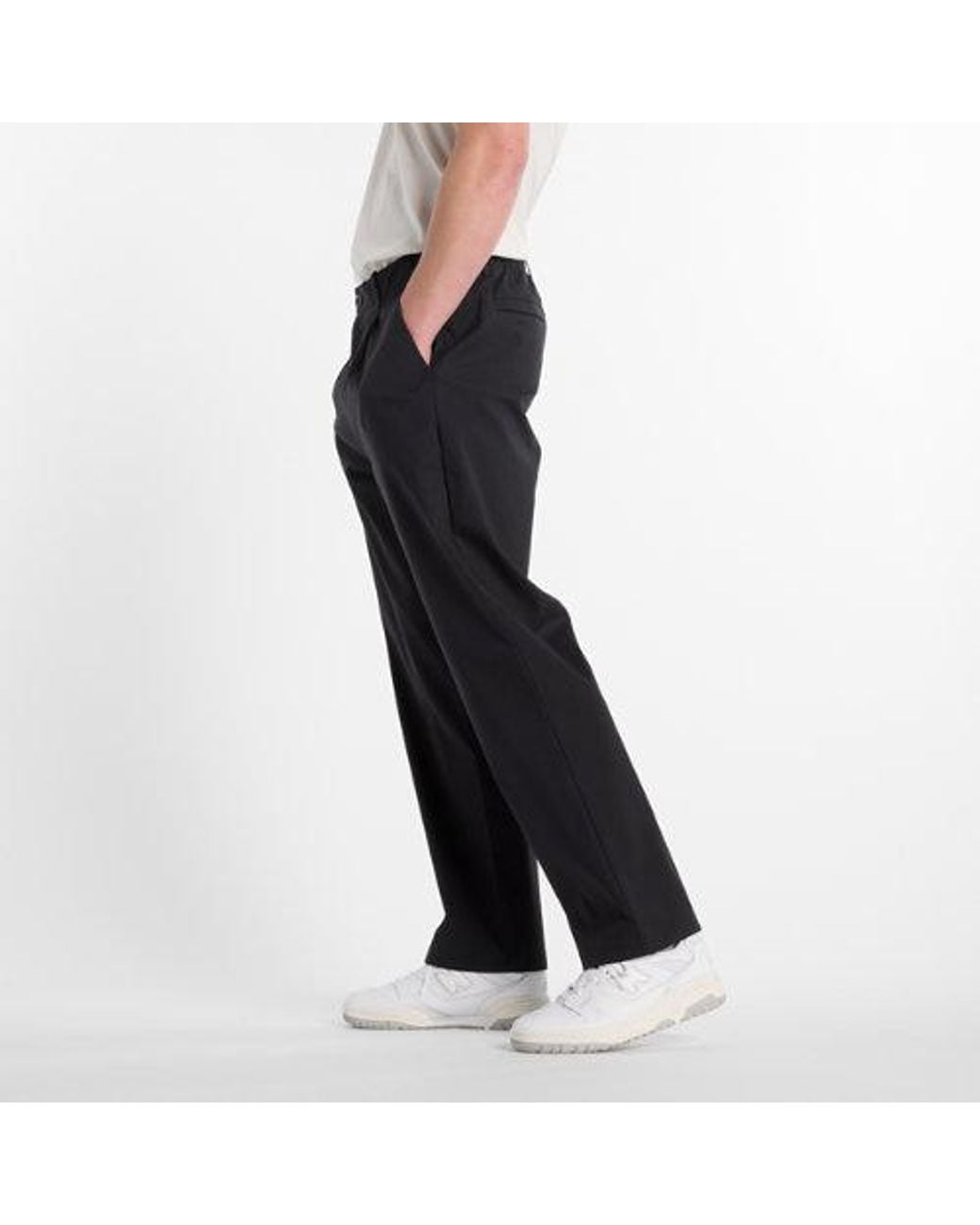 New Balance Black Athletics Relaxed Trouser for men