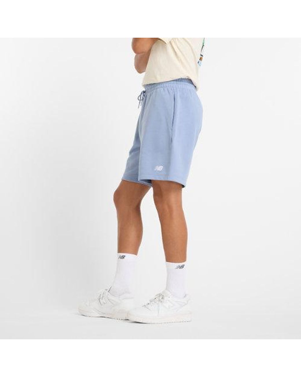 New Balance Blue Sport Essentials French Terry Short 7" for men