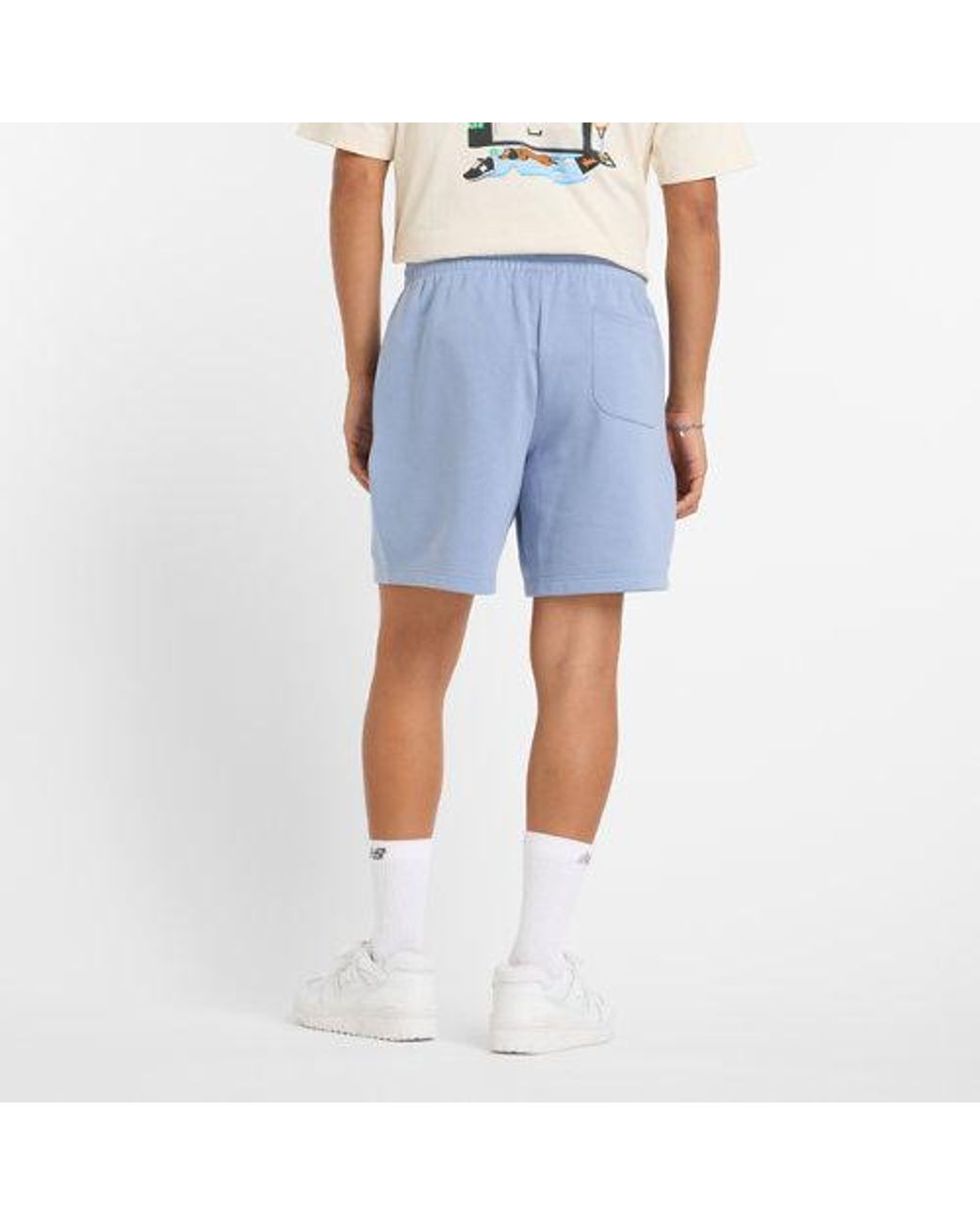 New Balance Blue Sport Essentials French Terry Short 7" for men