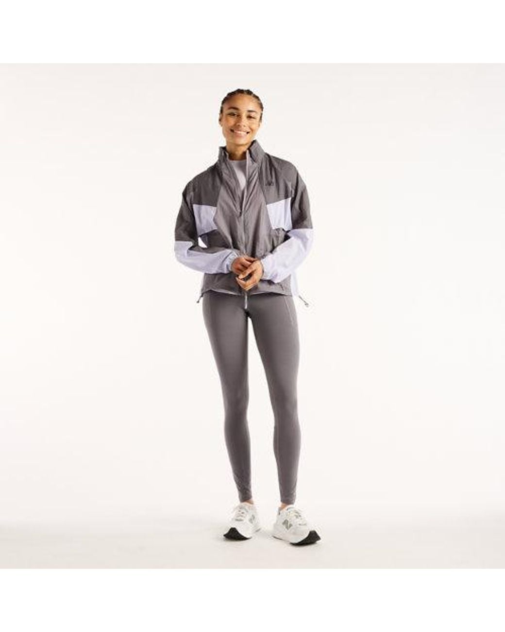 New Balance Gray Reflective Rc Jacket